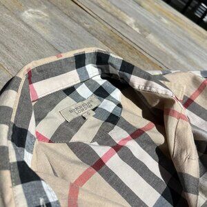 Authentic Vintage Burberry Check Dress Shirt SZ Small